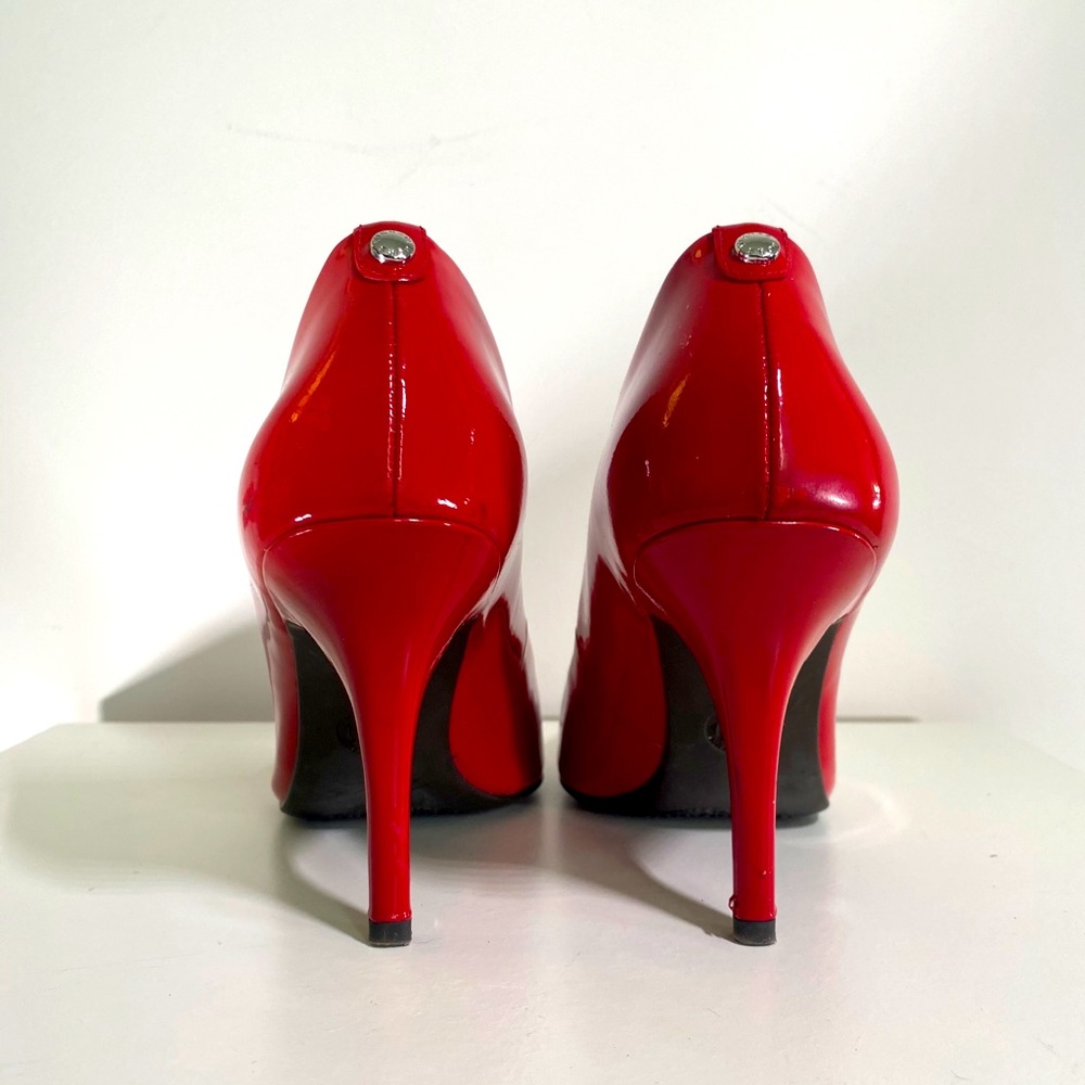 Michael Kors Flex Heeled Red Patent Leather Pump